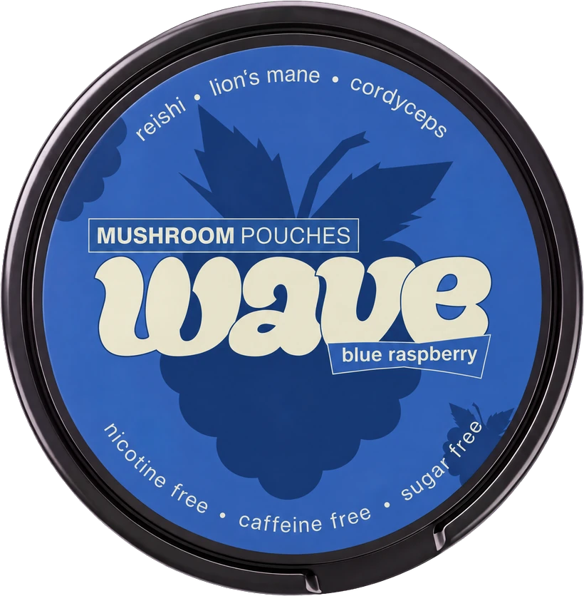 Boîte WAVE Blue Raspberry, vue de dessus.